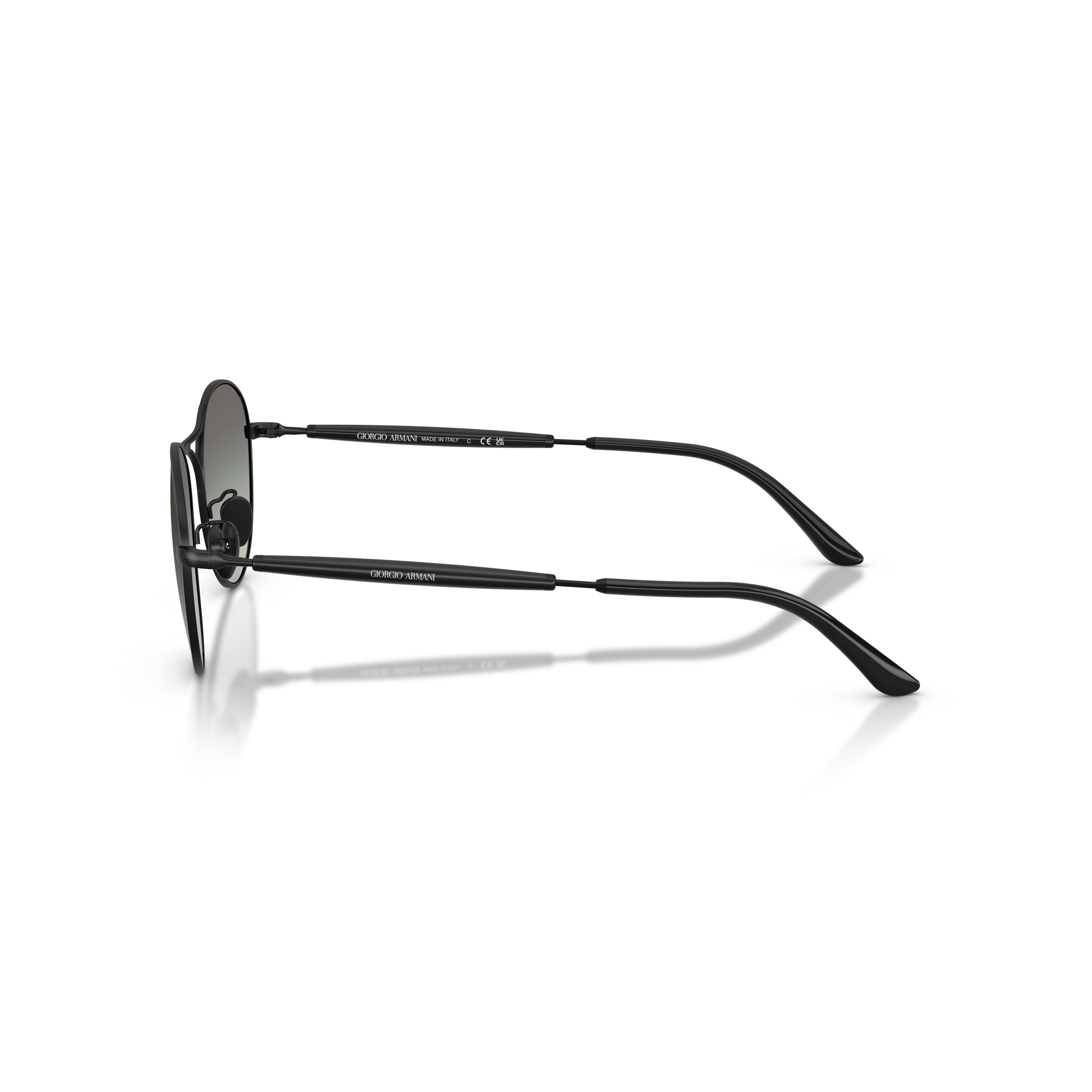 0ar6177 Round Gradient Lens Sunglasses with Double Bridge Design