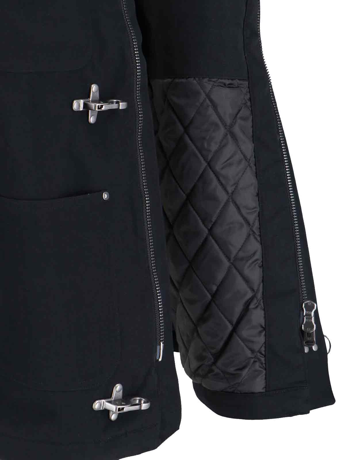 Black Adair Nylon Canvas Casual Jacket