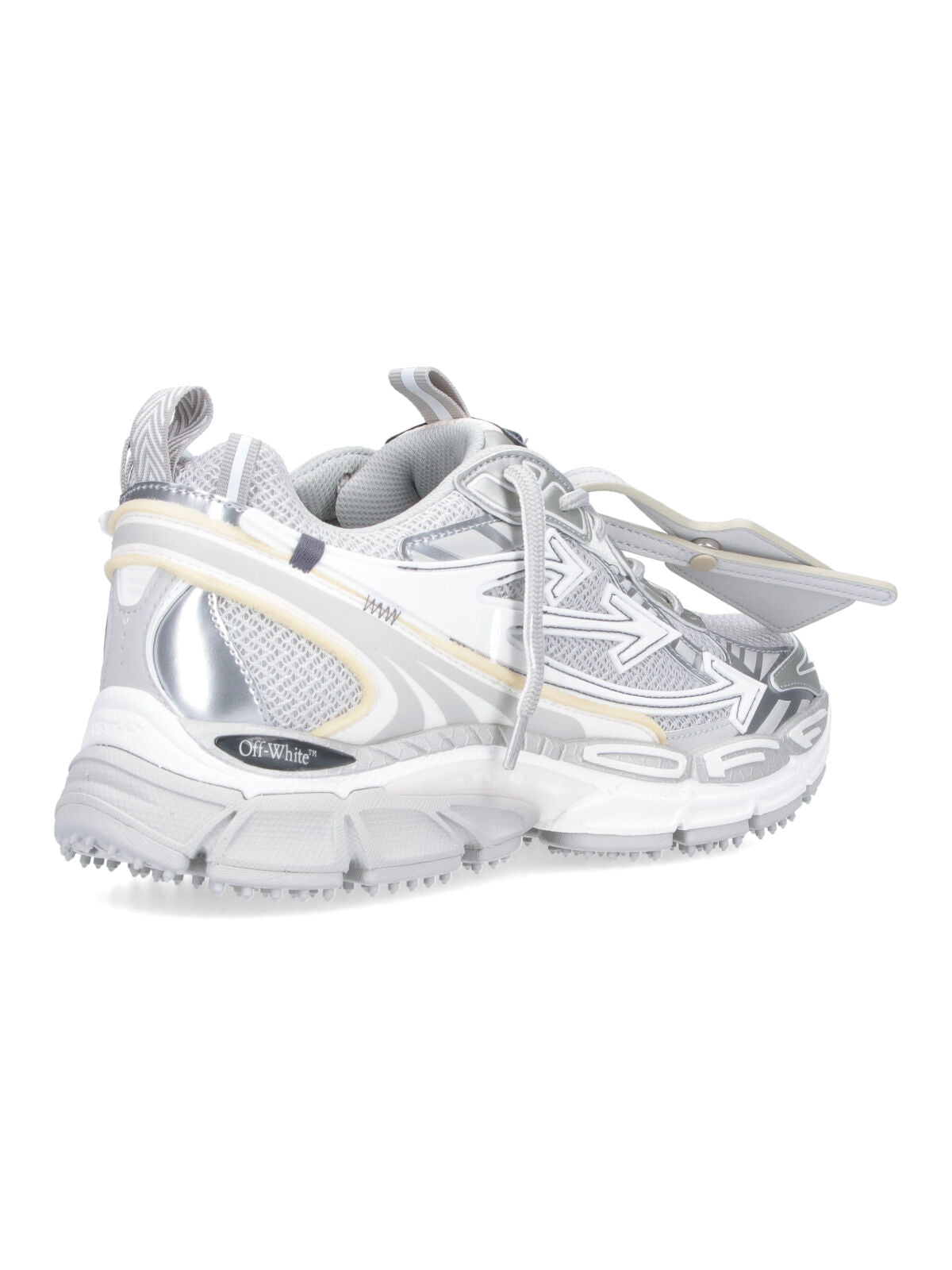 Grey Contemporary Mesh Upper Sneakers