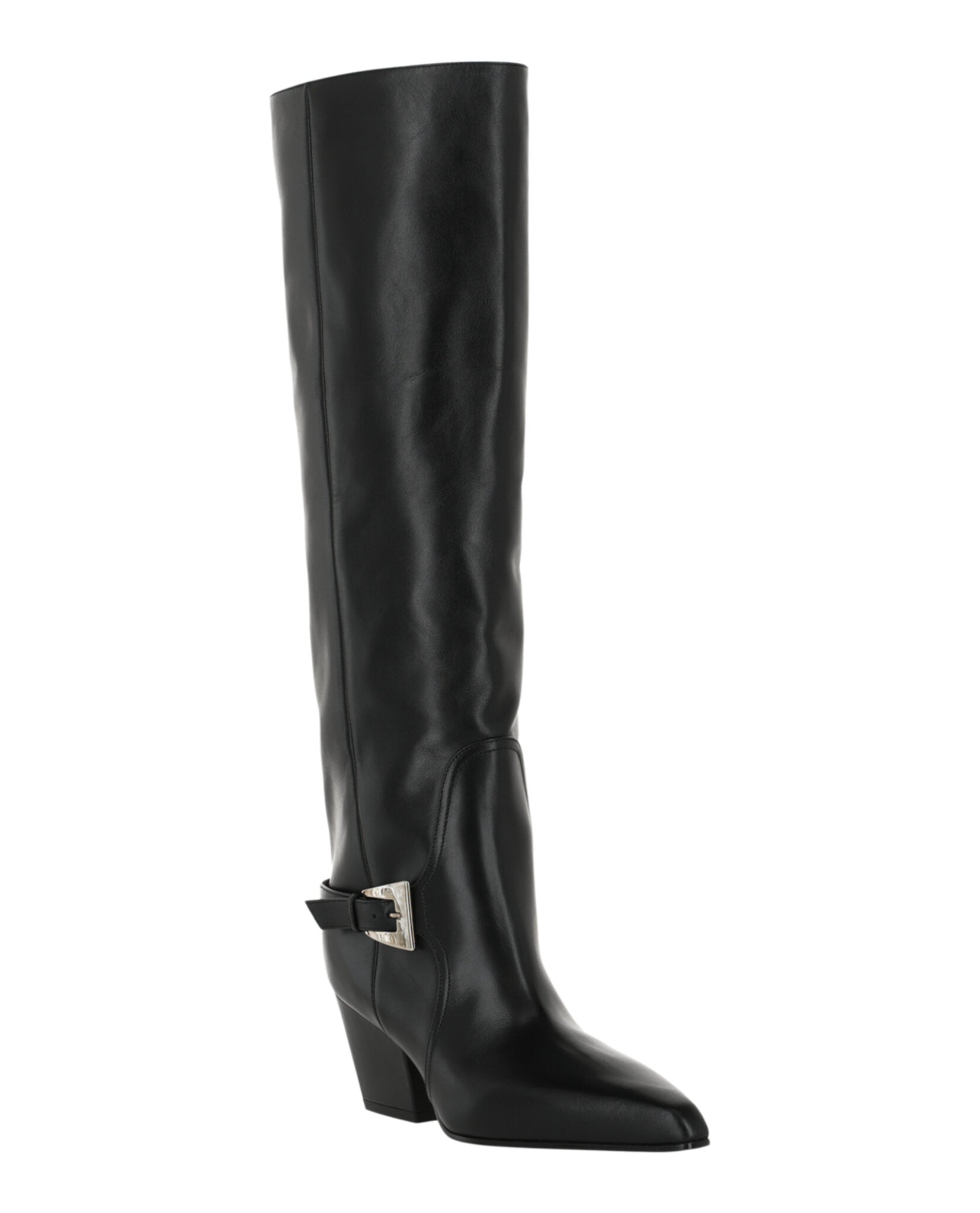 Jane Buckle Knee-High Boots