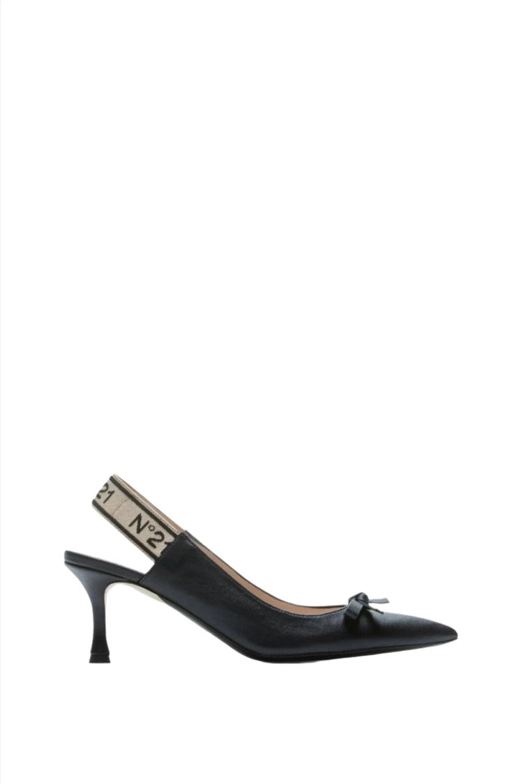 Leather Slingback Pumps