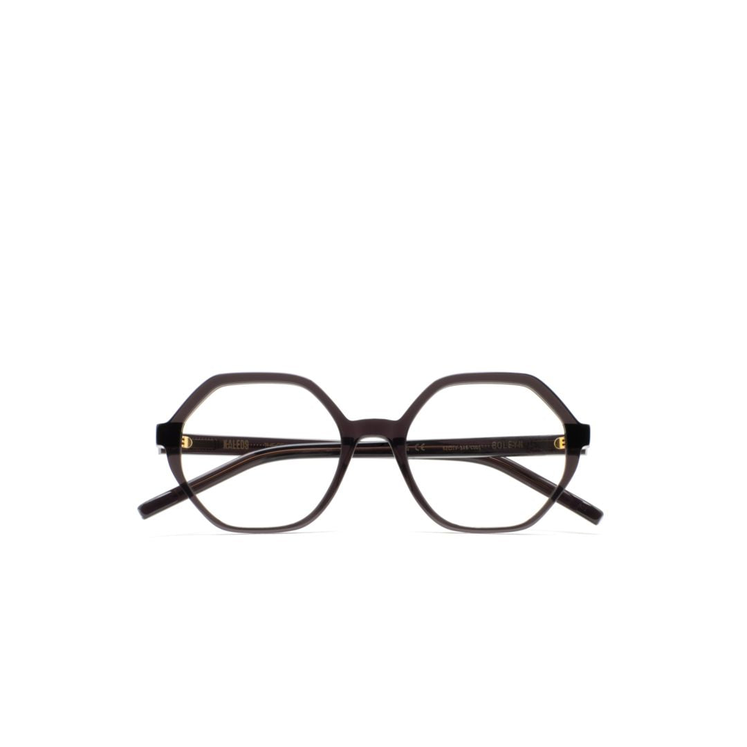 Boleyn Geometric Octagonal Sunglasses with Translucent Finish