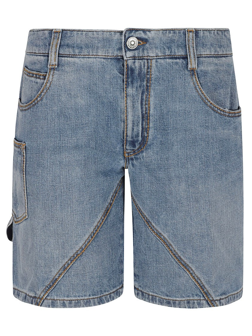 Distressed Denim Shorts