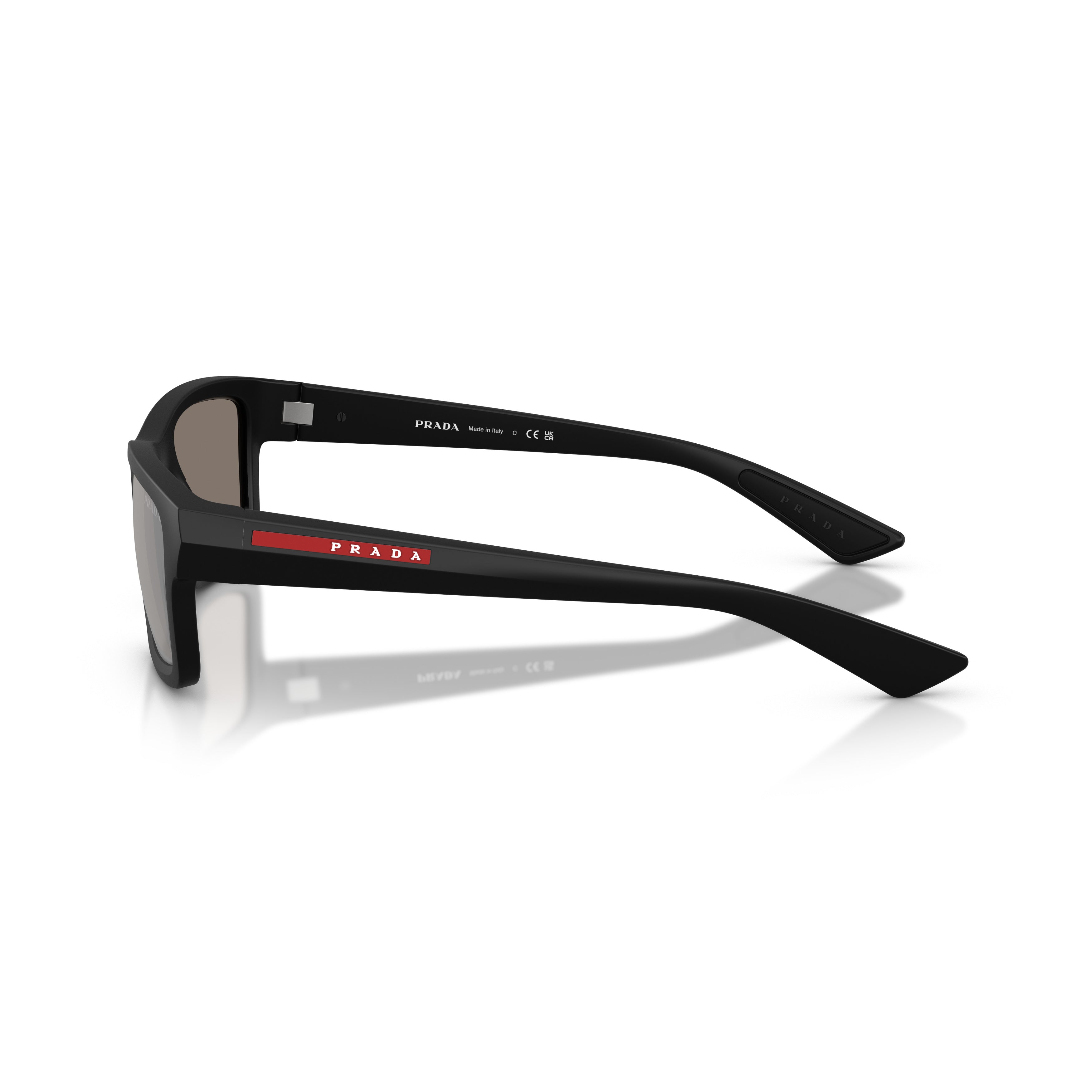 0ps B10s Matte Black Rectangular Sunglasses
