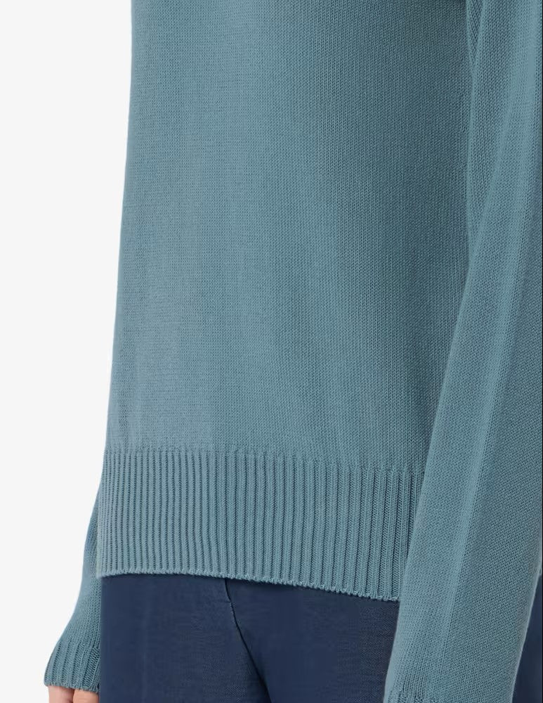 Albatross Knit Sweater With Wide Round Neckline