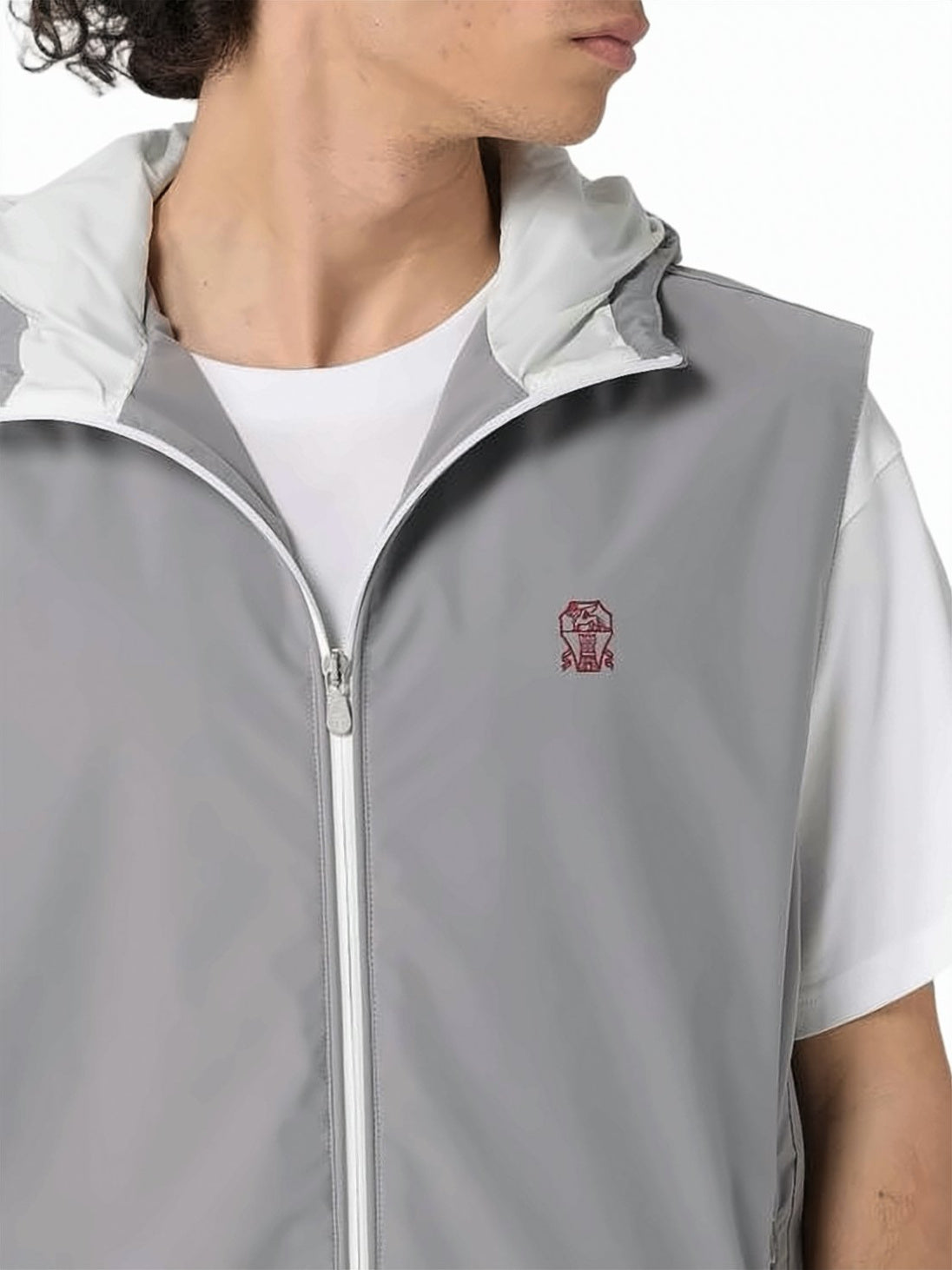 Lightweight Grey Nylon Waistcoat