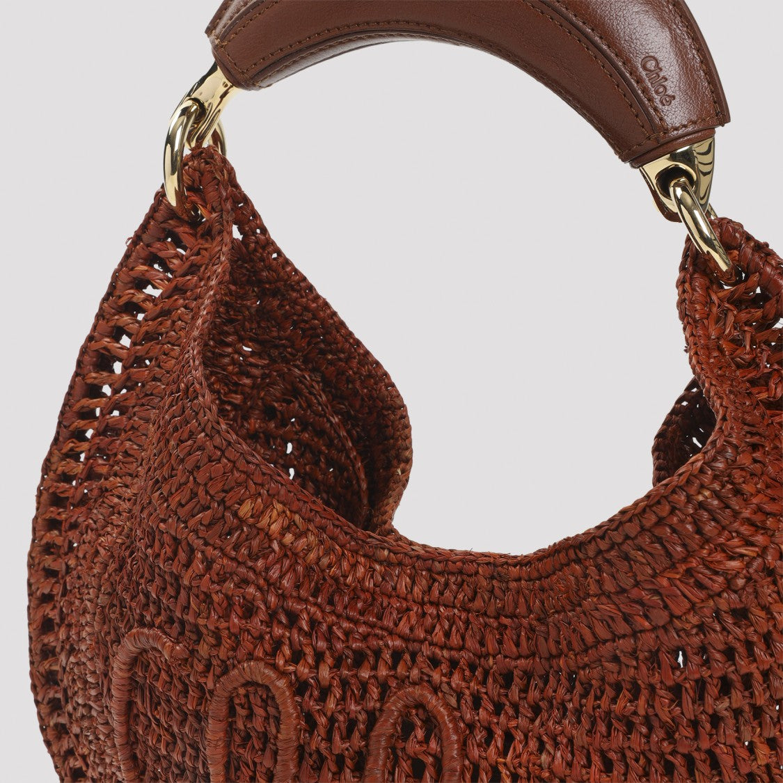 Handwoven Raffia Hobo Bag