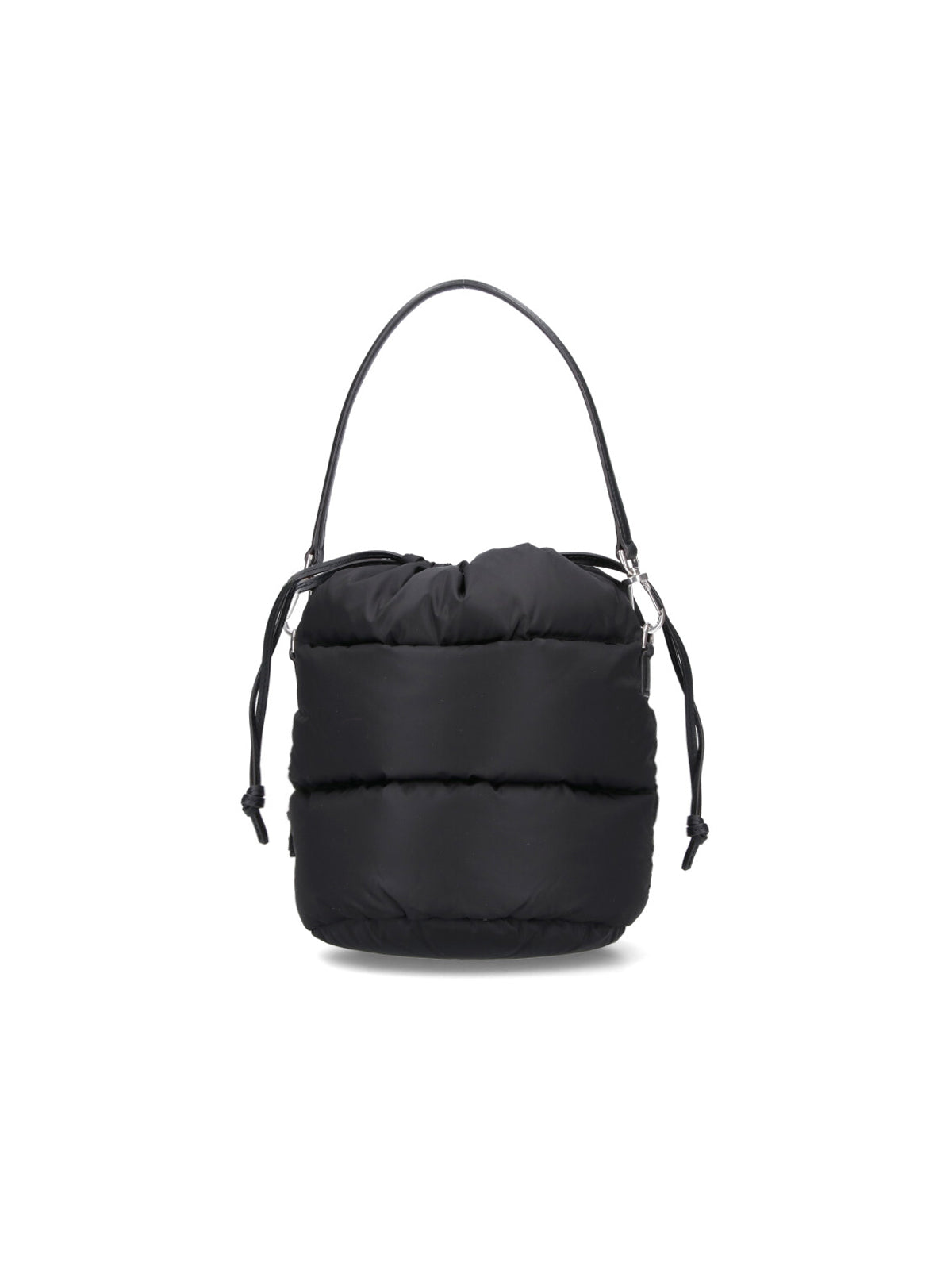Black Caradoc Quilted Nylon Bucket Bag