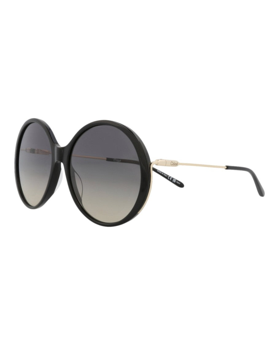 Round-Frame Recycled Acetate Sunglasses