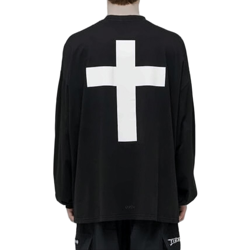 Relaxed Fit Long-Sleeve T-Shirt With Graphic Elements