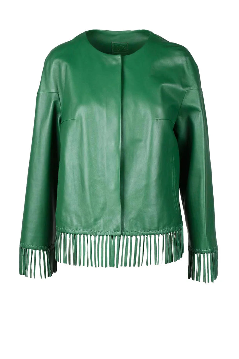 Leather Jacket - Green