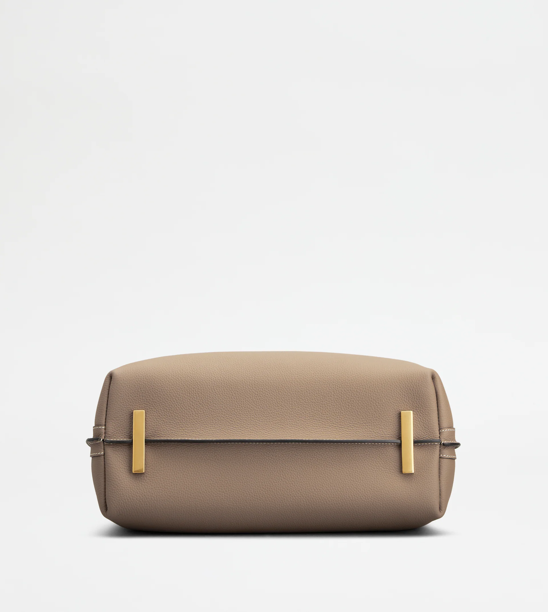 Structured Handbag with Decorative Strap and Gold-tone Accents