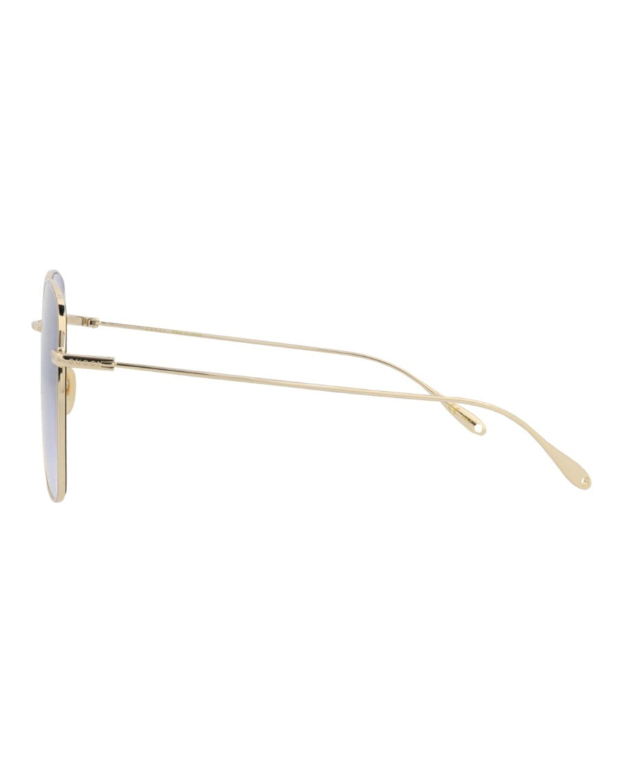 Square-Frame Metal Sunglasses