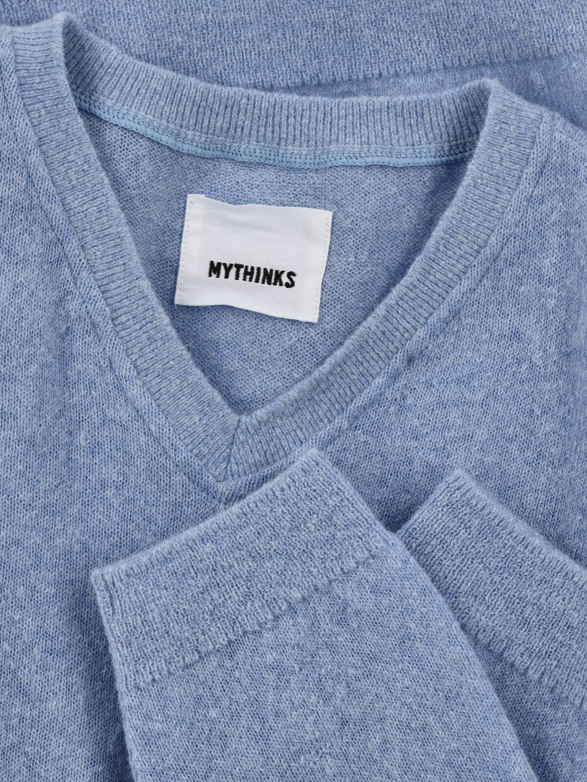 Alpaca Blend Sweater, Light Blue