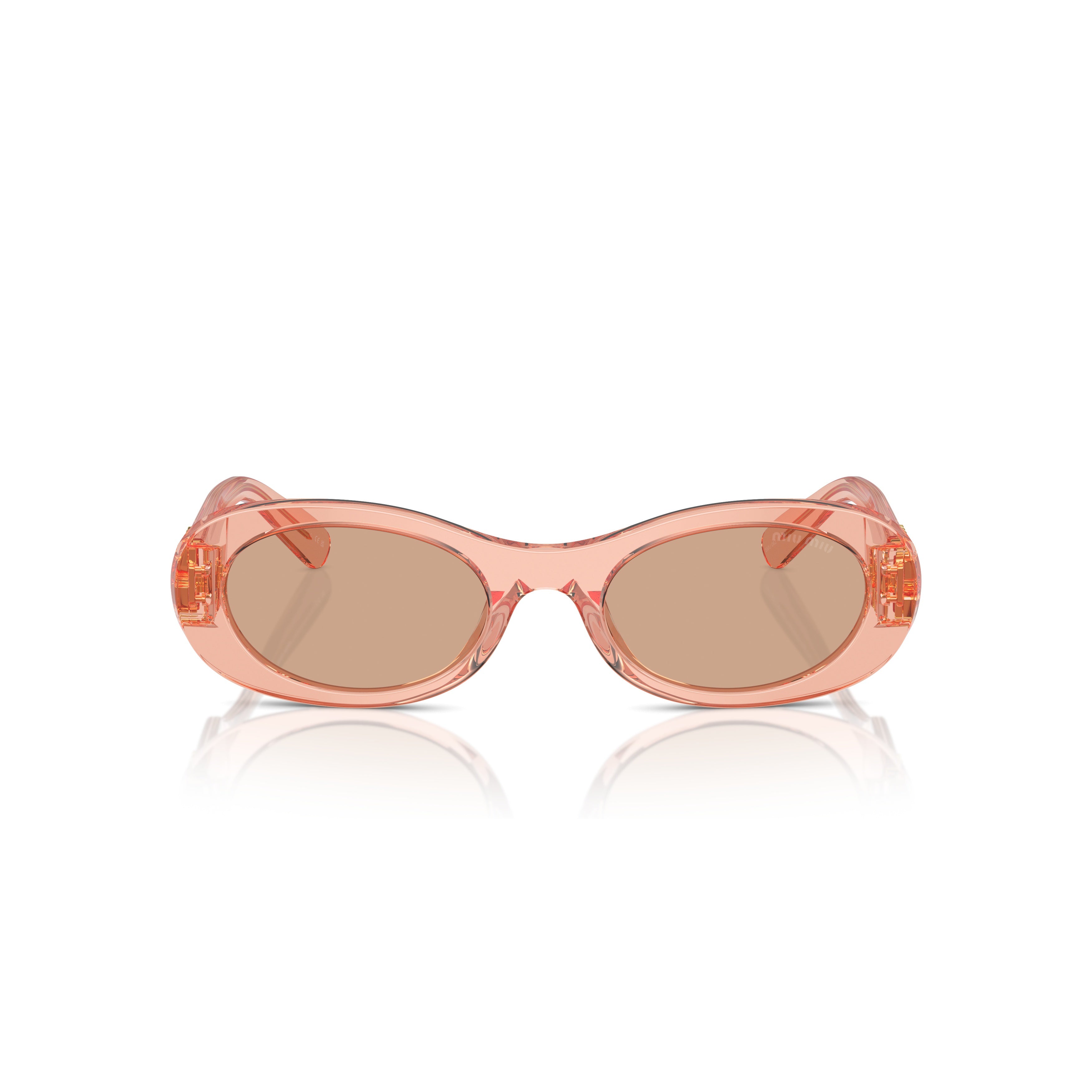 0mu 06zs Translucent Acetate Oval Sunglasses