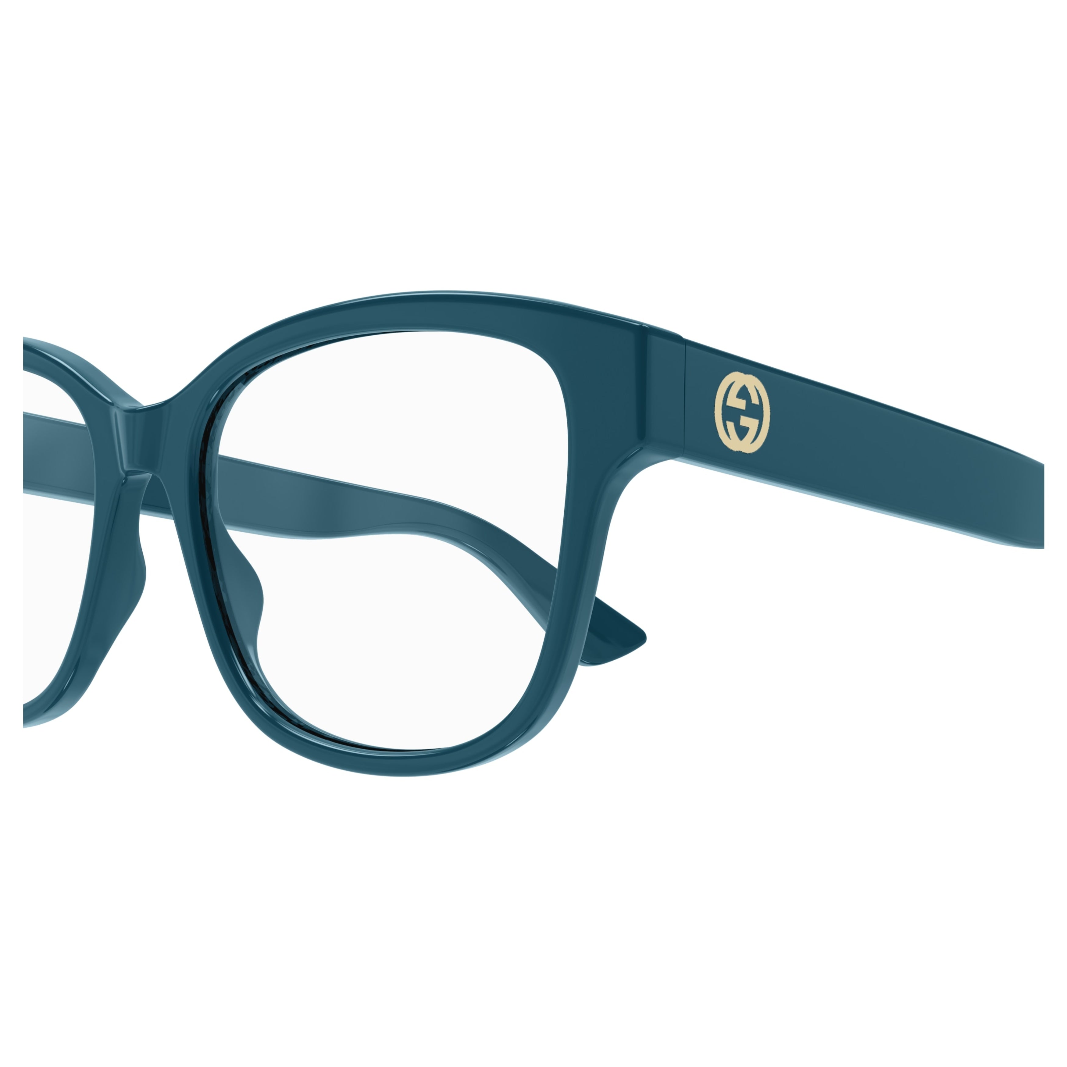 Gg1340o Bold Oversized Teal Square Frame Eyeglasses