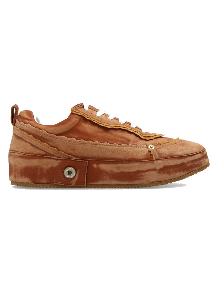 Brown Deconstructed Sneakers