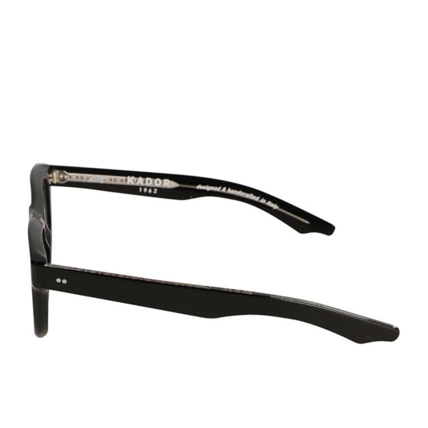 Pepper Glossy Black Rectangular Sunglasses with Silver Dot Accents