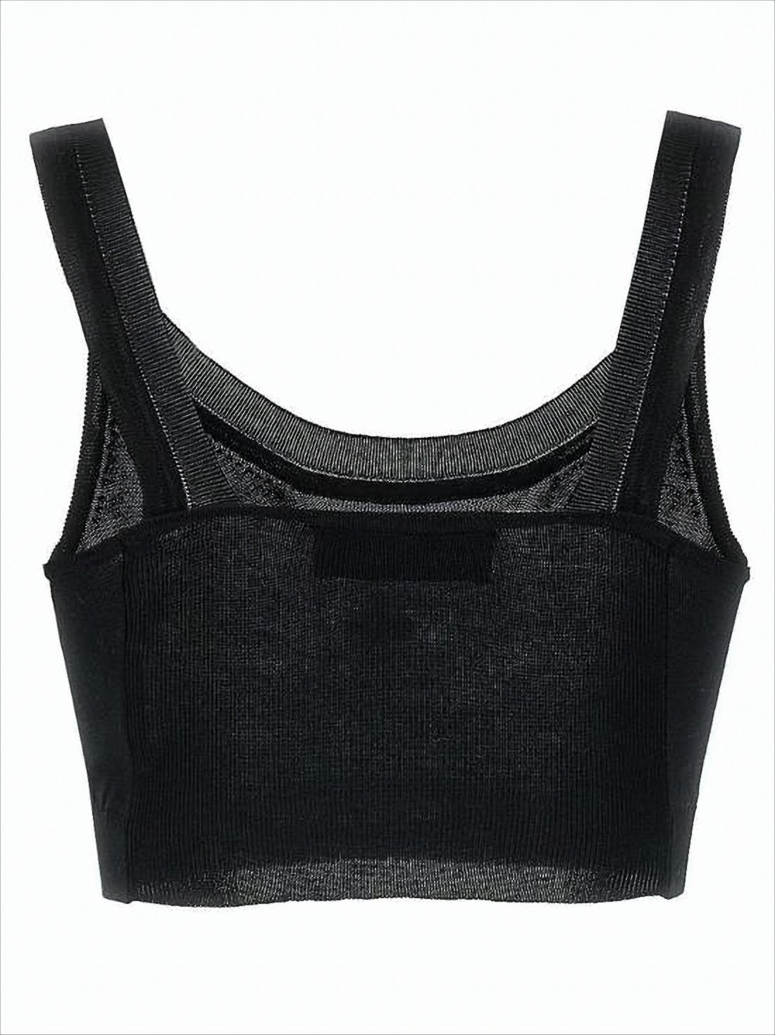 Sleek Fitted Sleeveless Crop Top