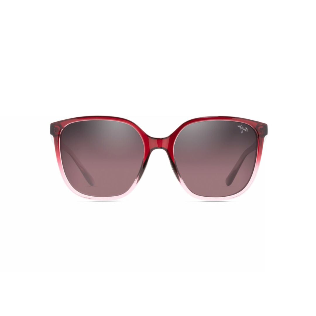 Good Fun Oversized Square Sunglasses with Gradient Frame in Red