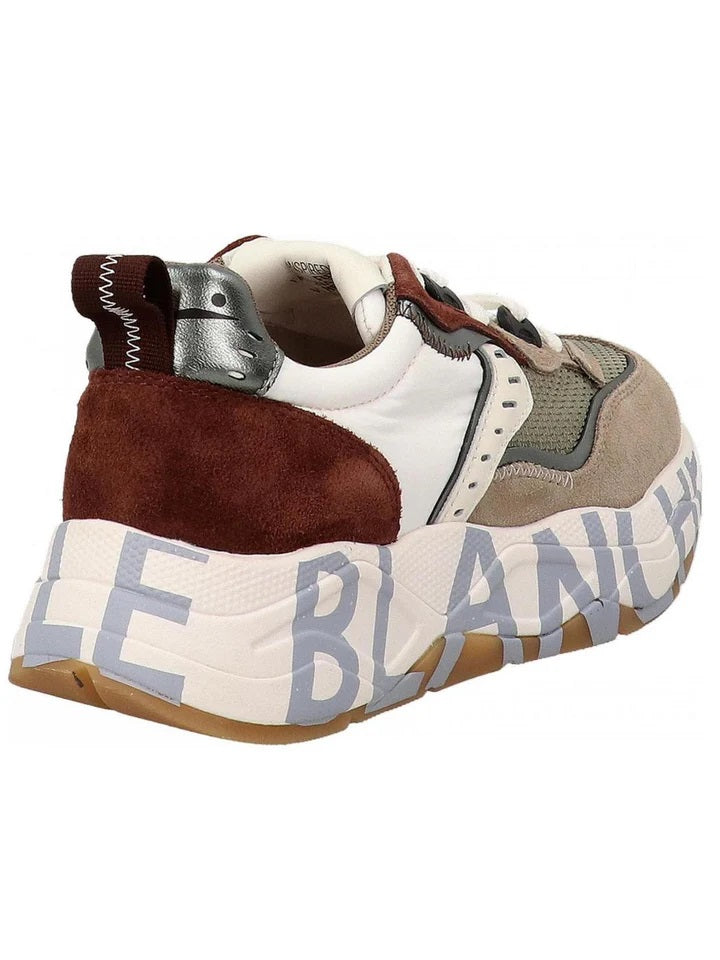 Layered Mesh Sneakers With Suede