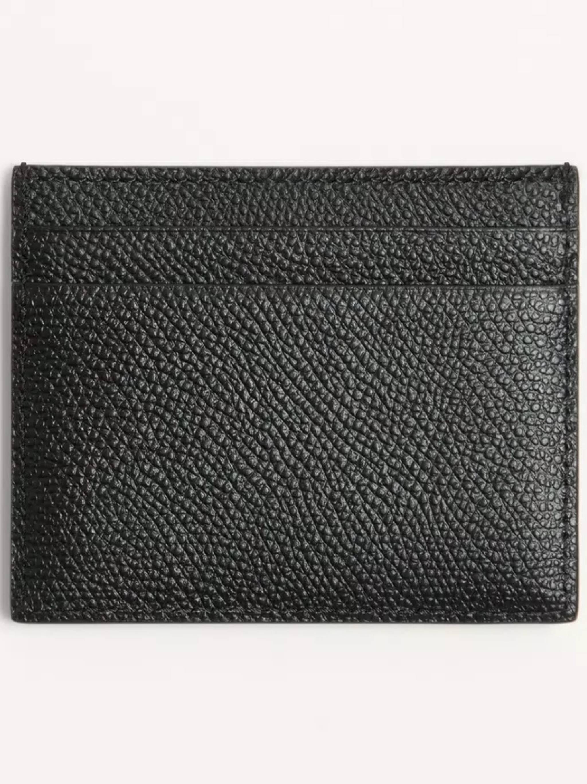 Card Holder Vlogo Signature Leather Case