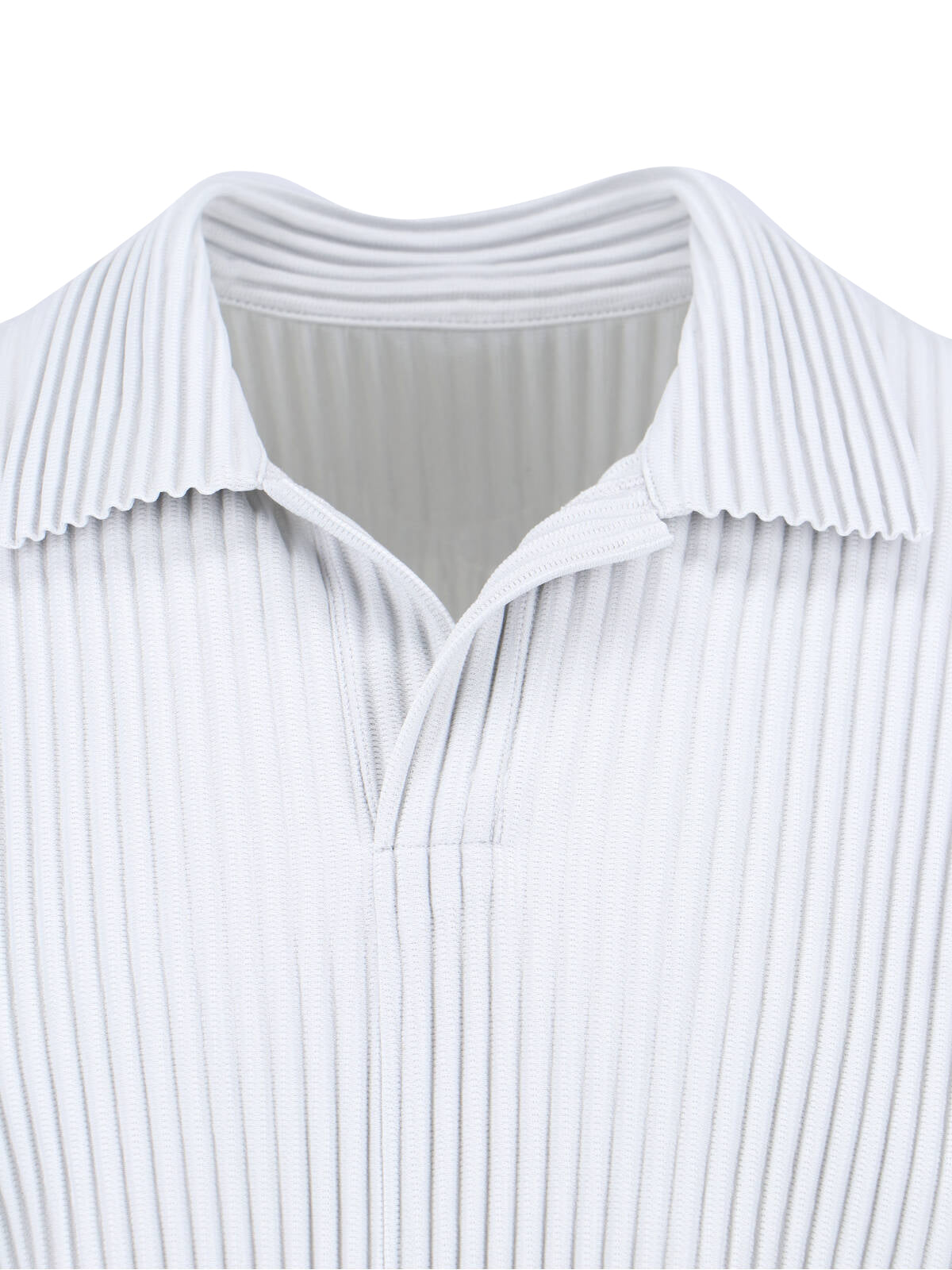 Pleated Short Sleeve Polo Shirt