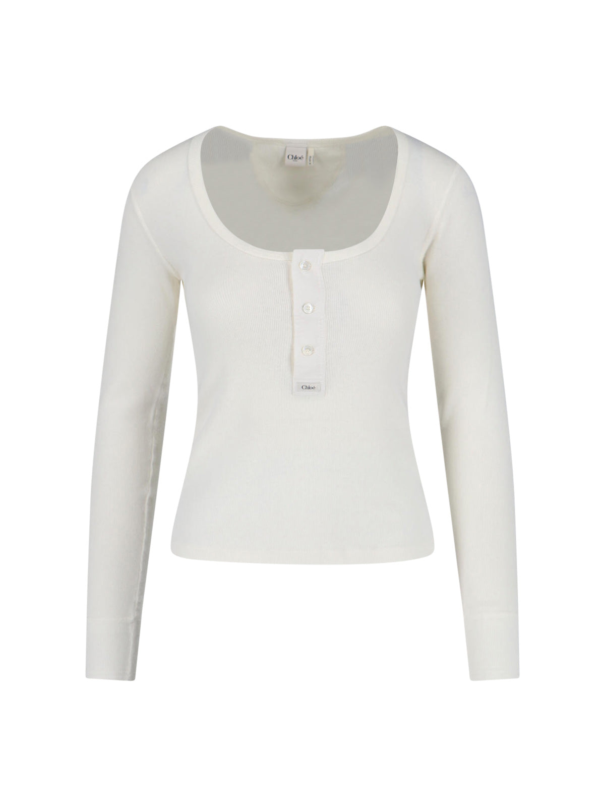 Refined White Sweater With Classic Fit And Timeless Appeal