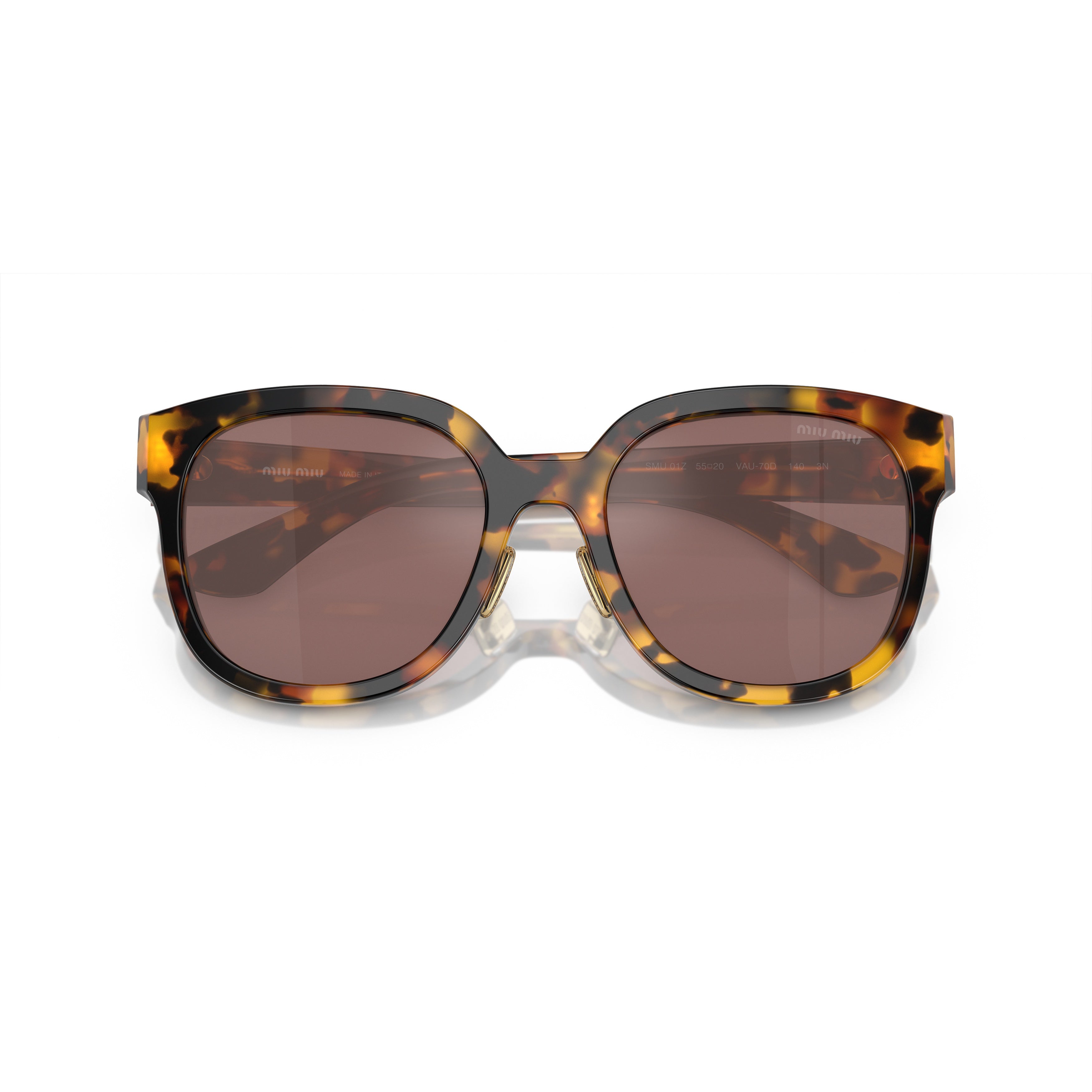 0mu 01zs Oversized Tortoiseshell Square Sunglasses