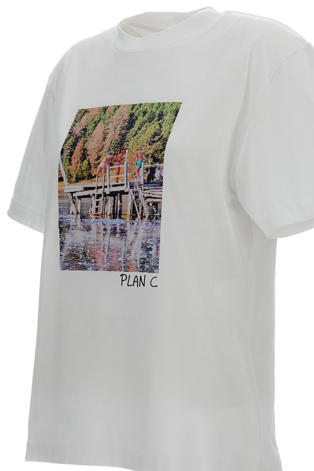 Boxy Fit White Crew-Neck T-Shirt