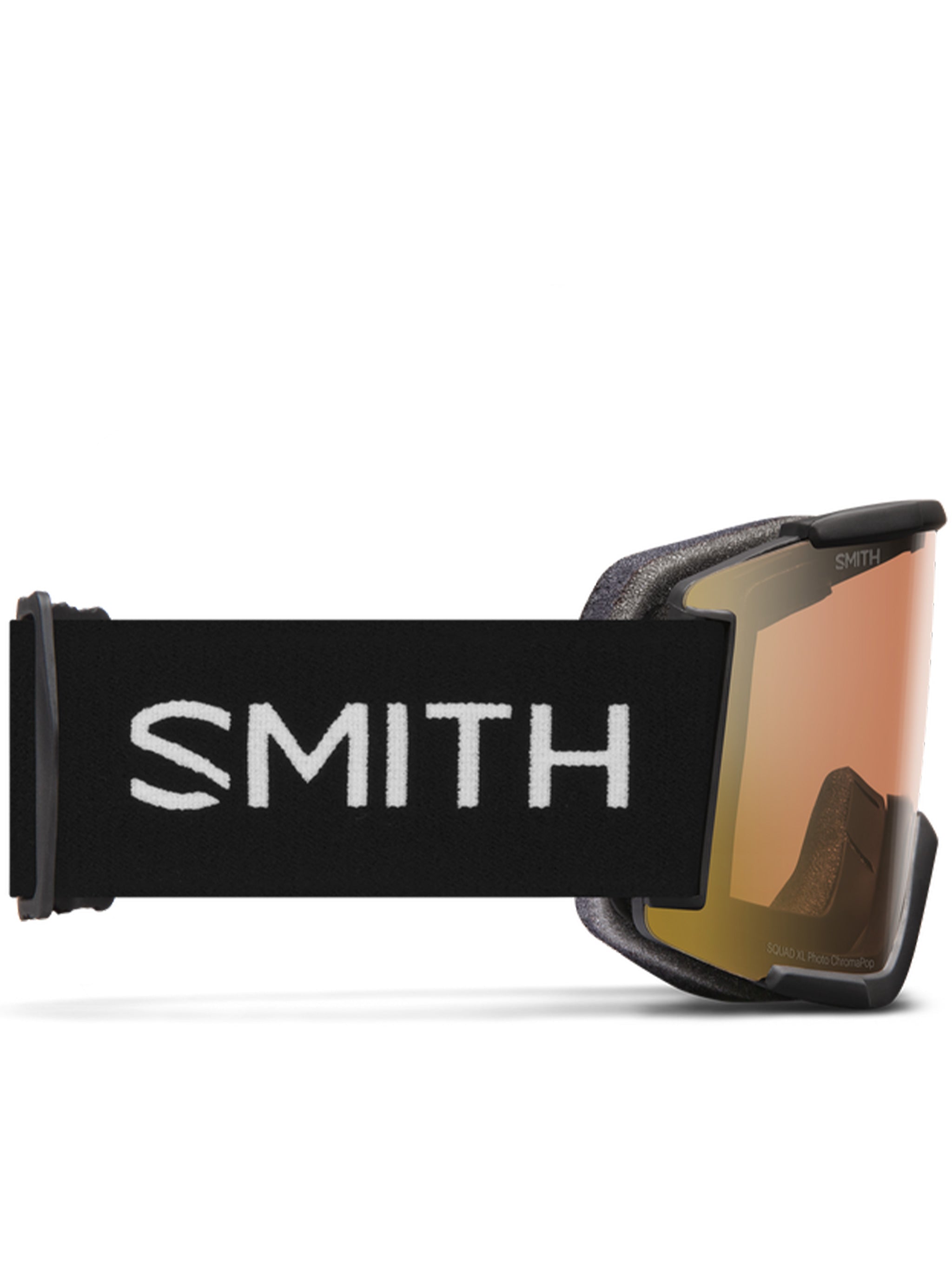 Wraparound Lens Sunglasses with Amber Tint and Branded Strap