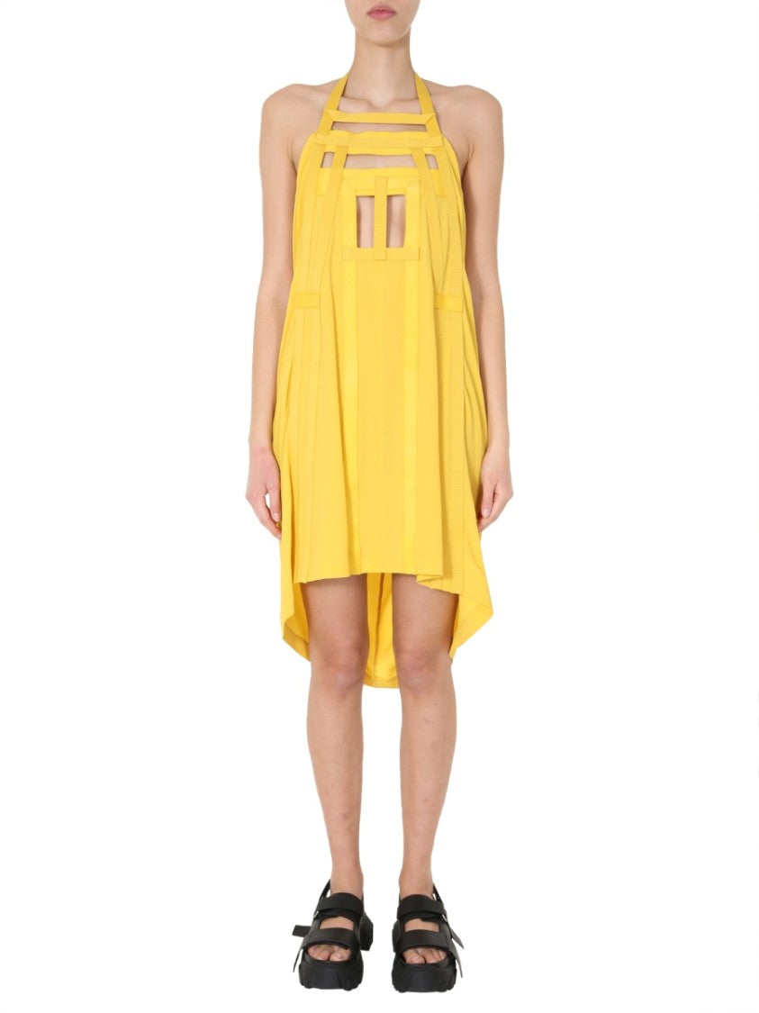 Geometric Cut-Out Midi Dress