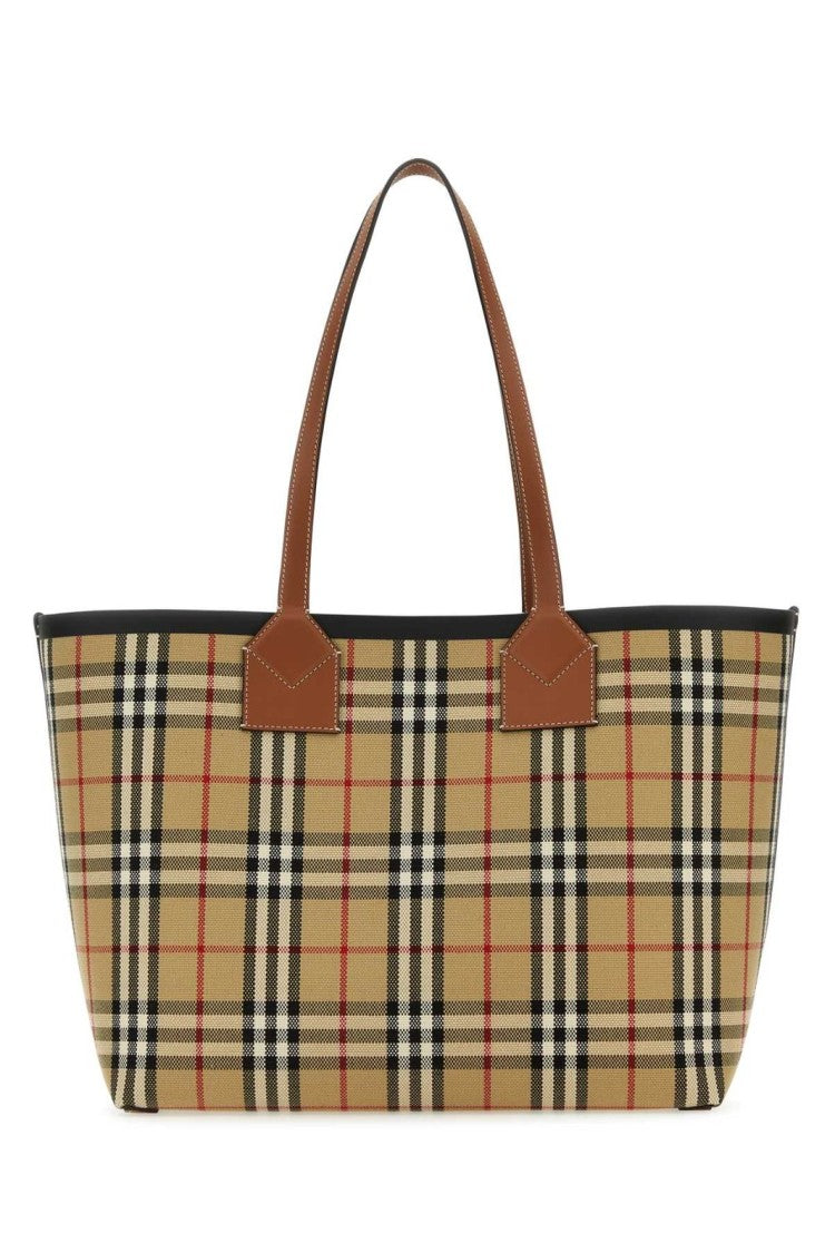 Structured Checkered Shoulder Bag