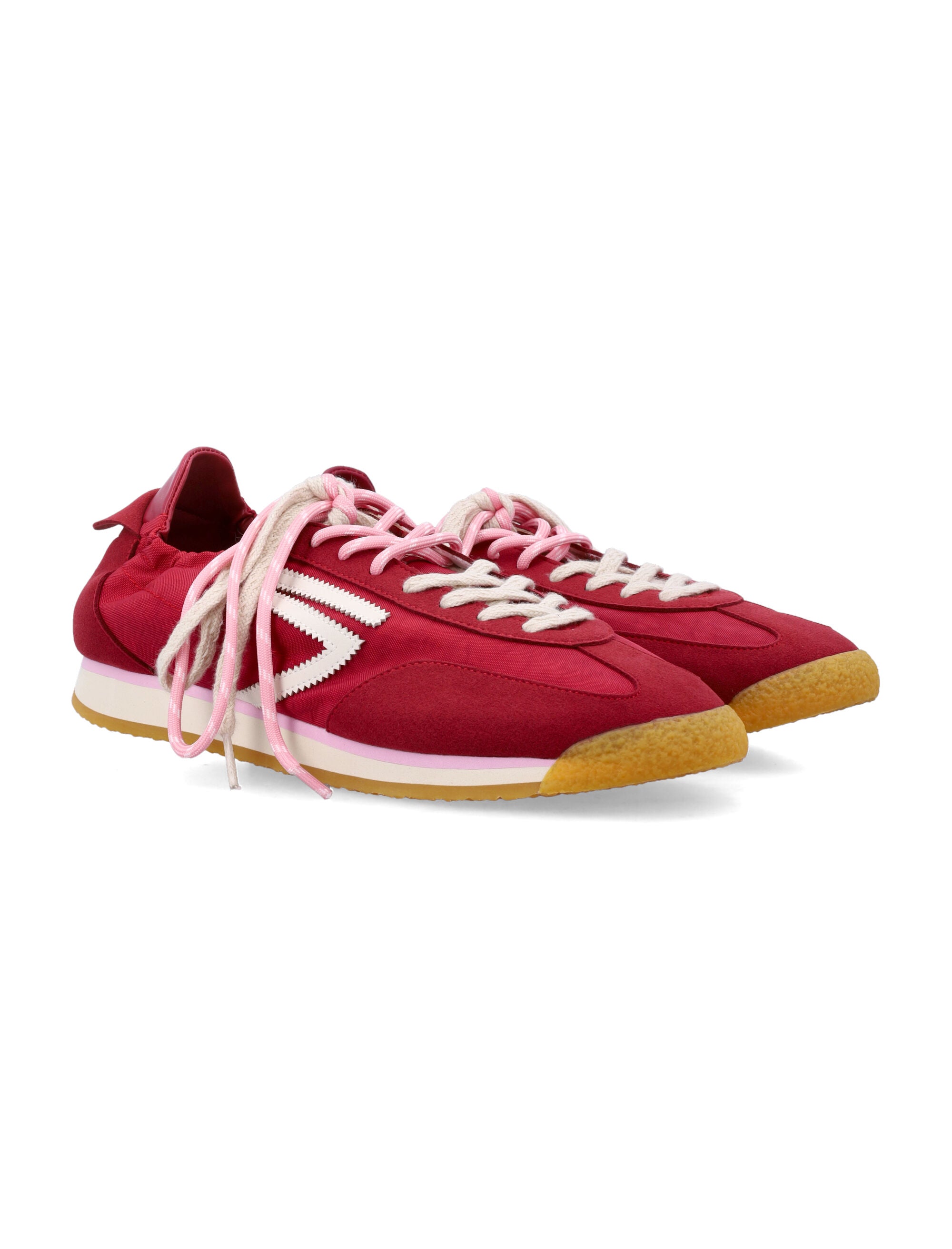 Panther Vegan Lace-Up Sneakers with Double Lace System and Gum Rubber Sole