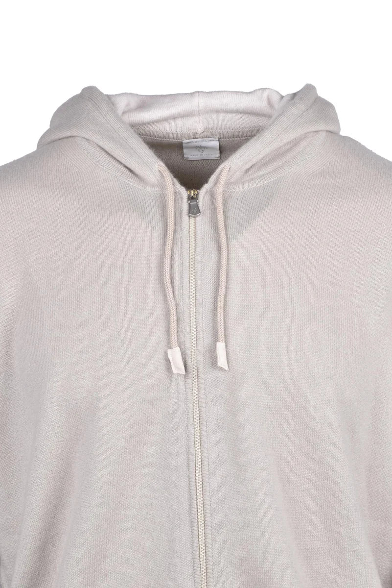 Zip Cardigan Cashmere - Beige