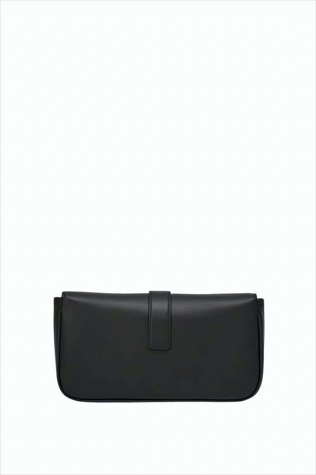 Rectangular Black Cowhide Shoulder Bag