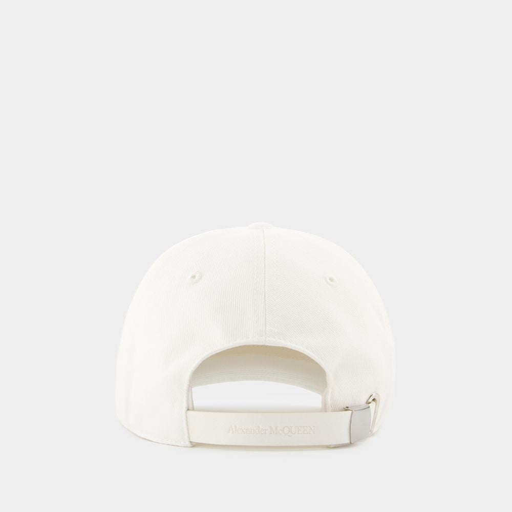 Varsity Skull Lo Cap - Coton - White