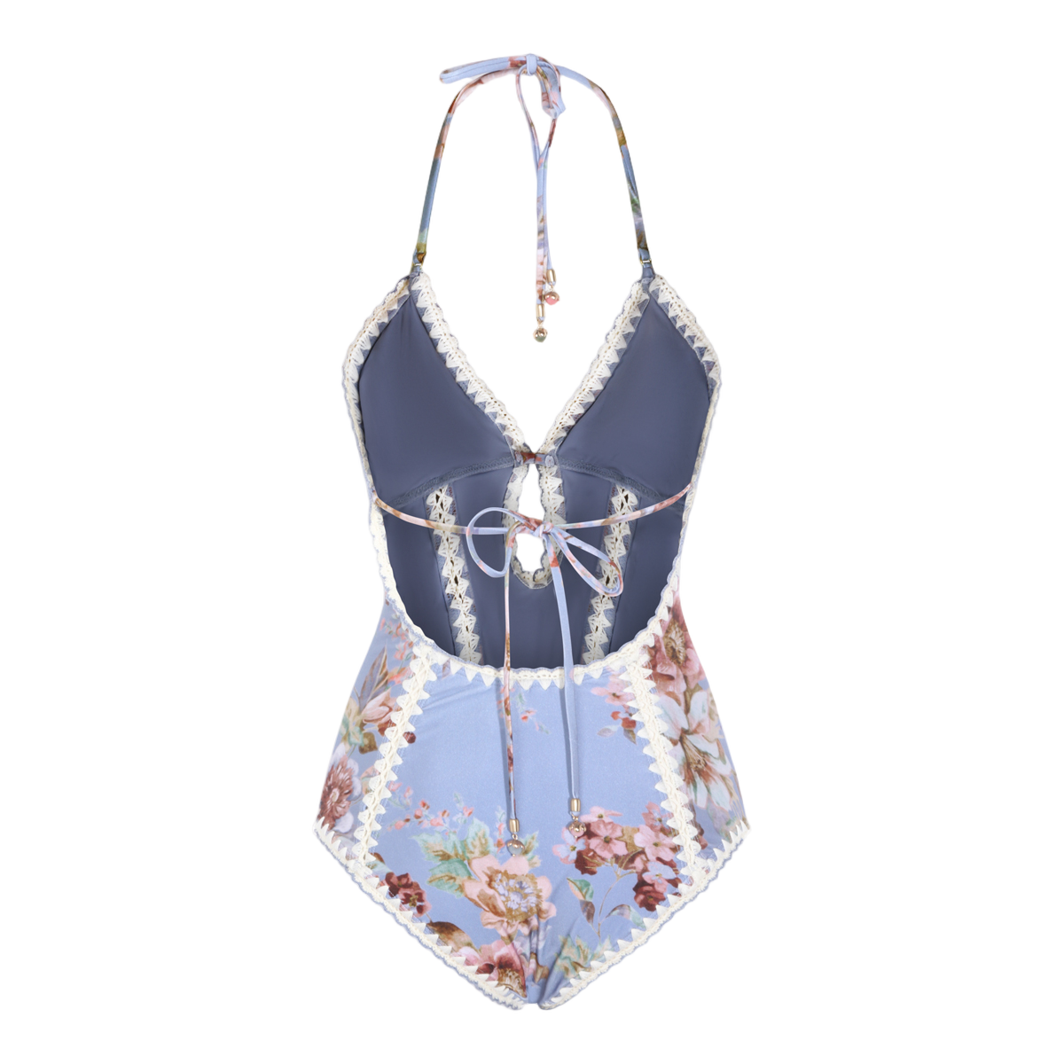 Floral Print One-Piece Swimsuit
