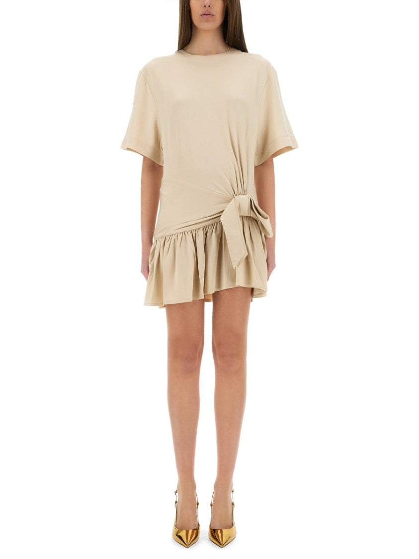 Mini Dress With Playful Bow Detail