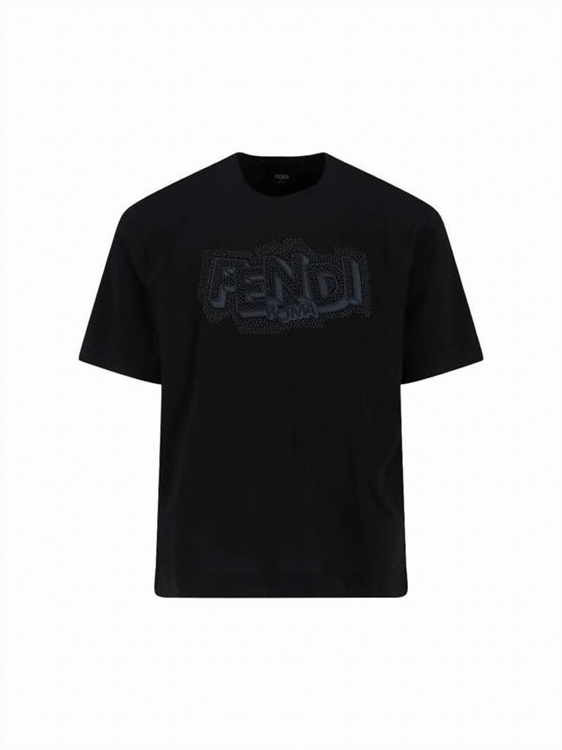 Short-Sleeve T-Shirt with Textured Logo Design
