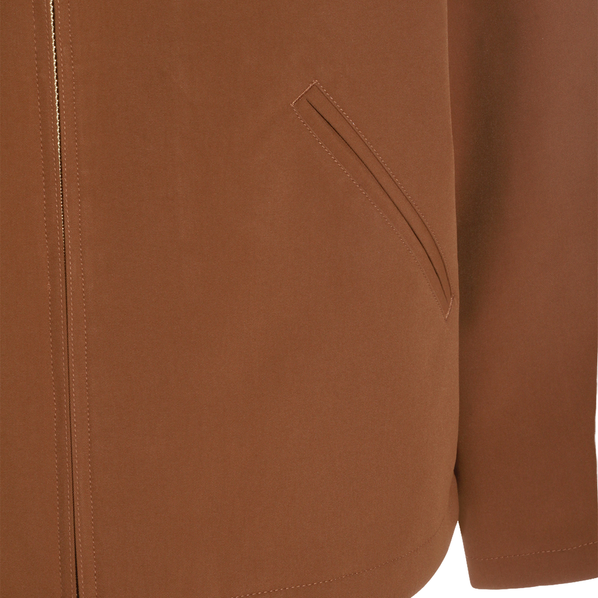 Rich Brown Jacket With Dark Collar