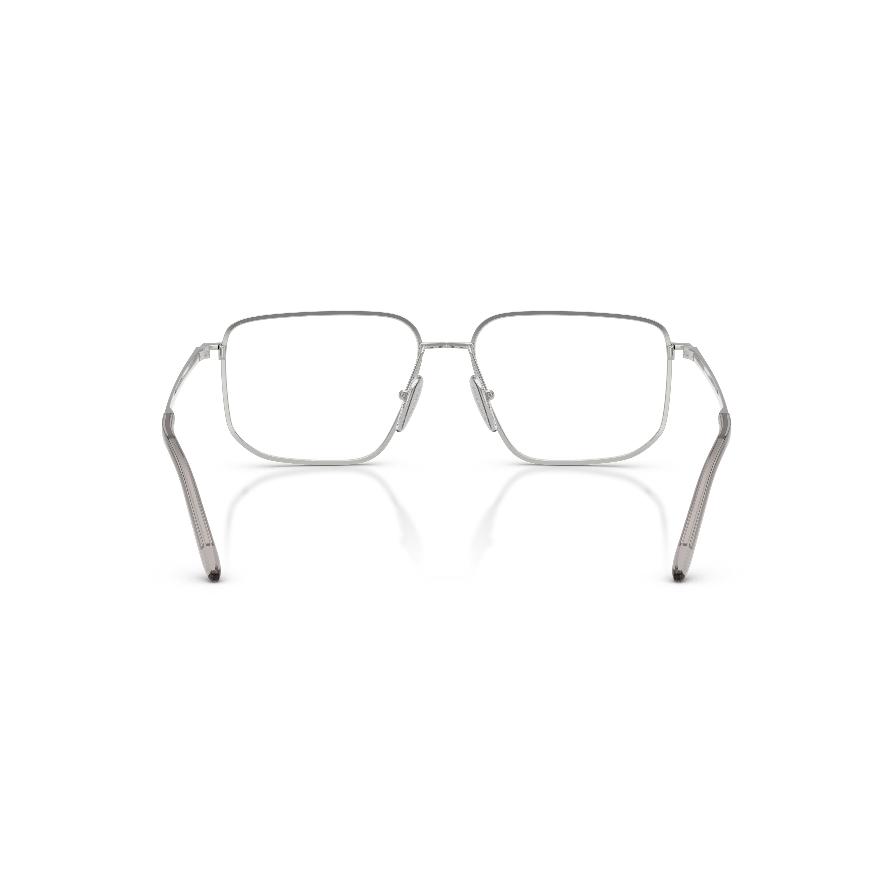 0pr C52v Rectangular Silver Metal Frame Eyeglasses