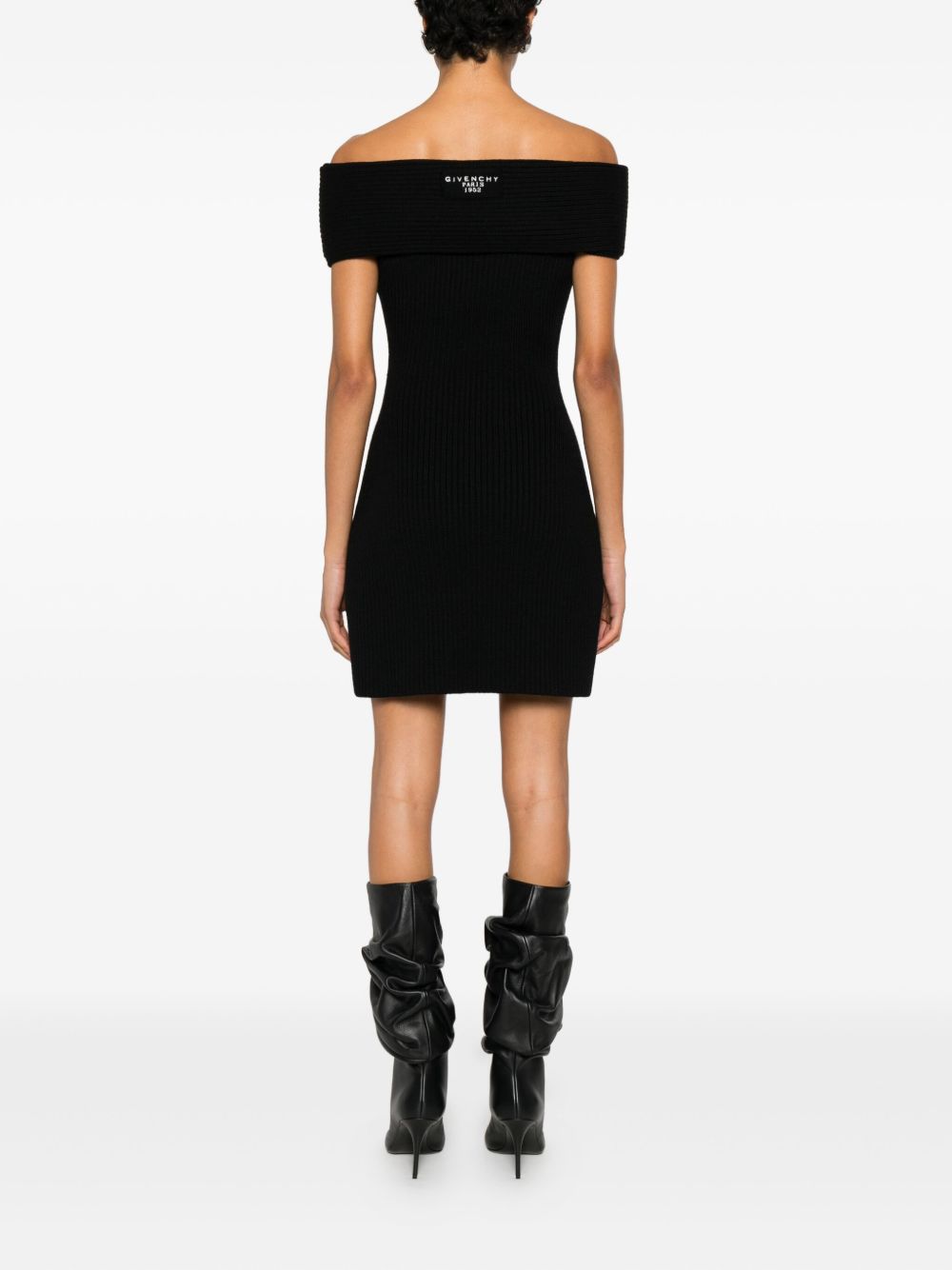 Fitted Off-the-Shoulder Mini Dress