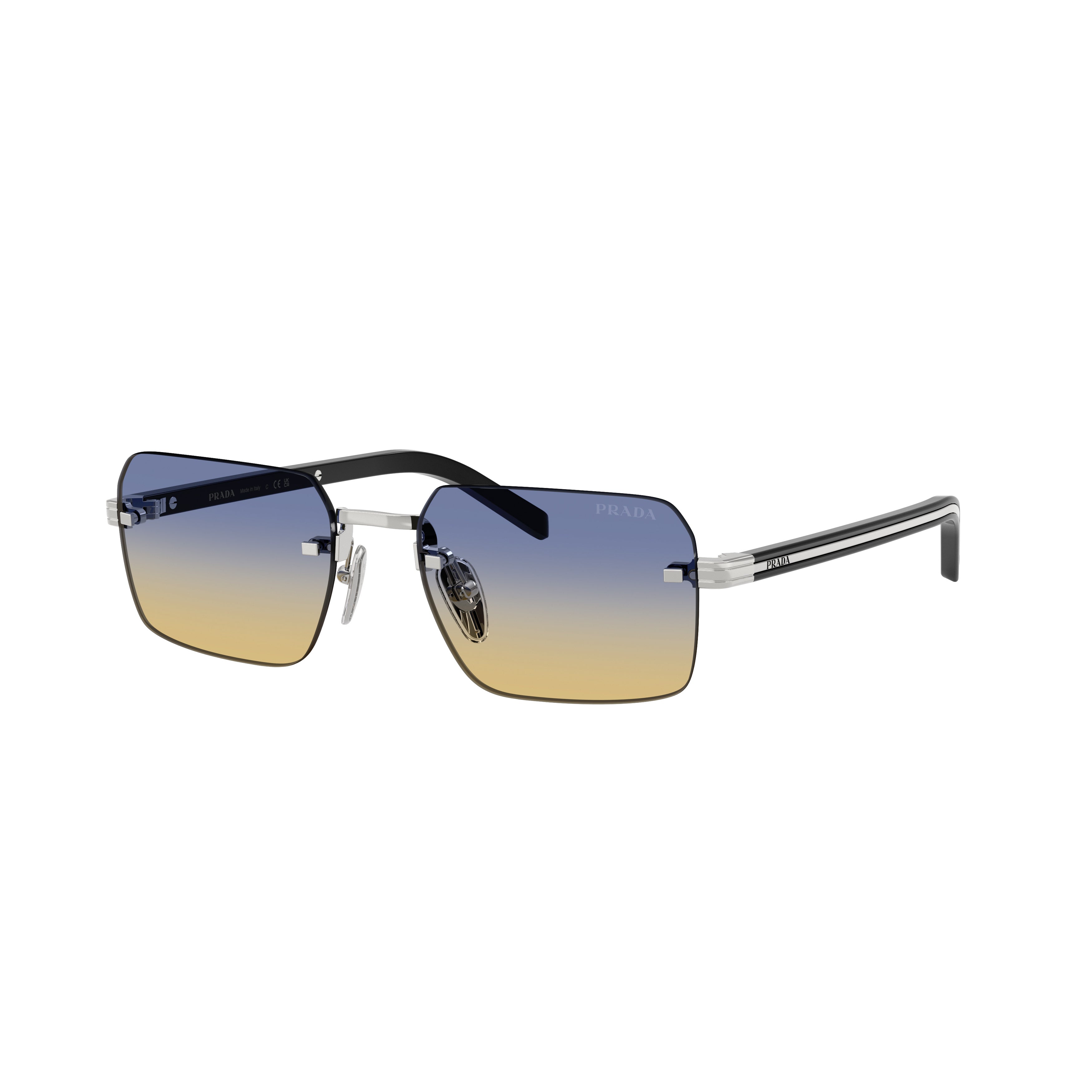 0pr D55s Rimless Square Sunglasses