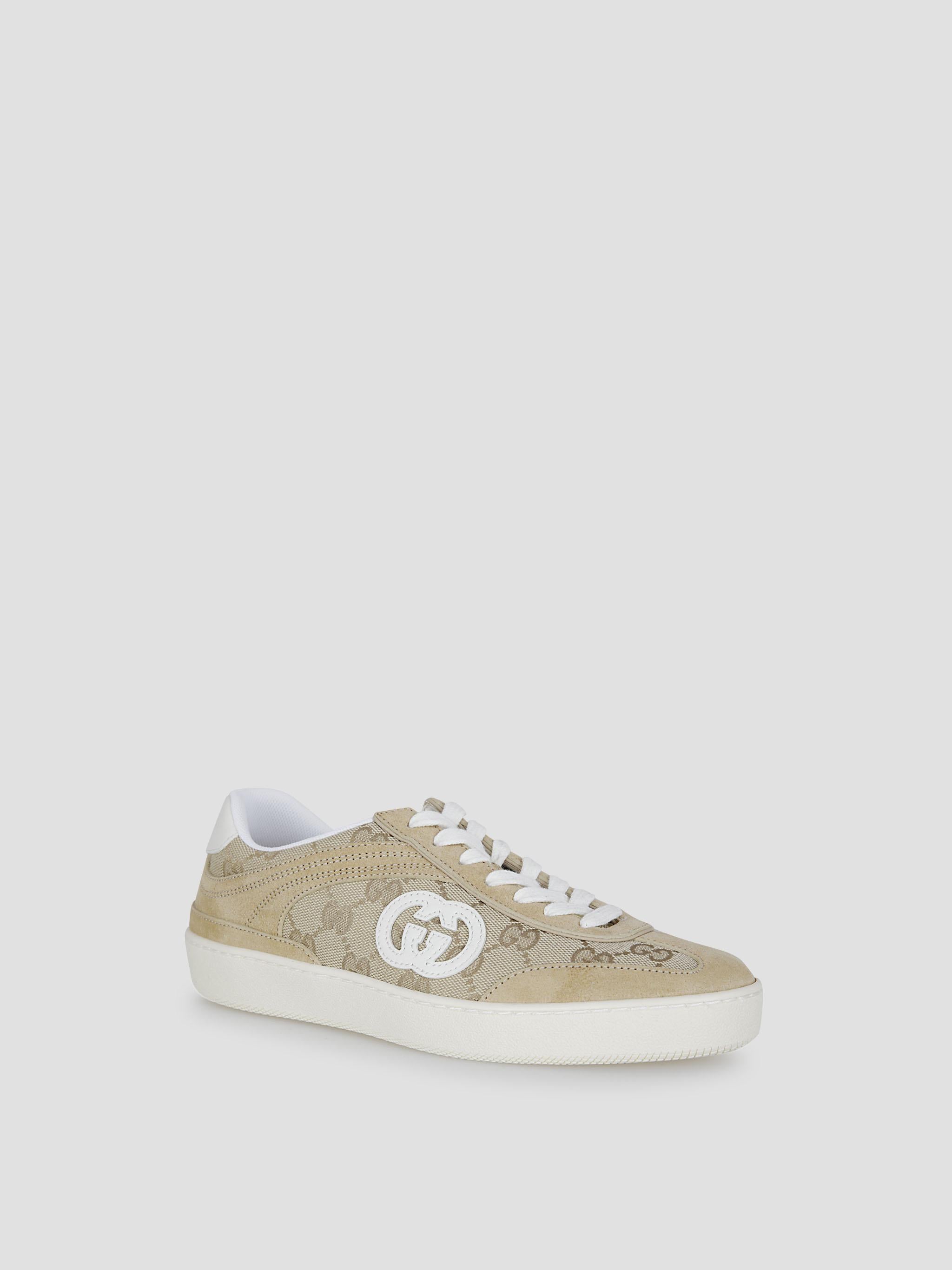 G75 Beige Canvas Low-Top Sneakers