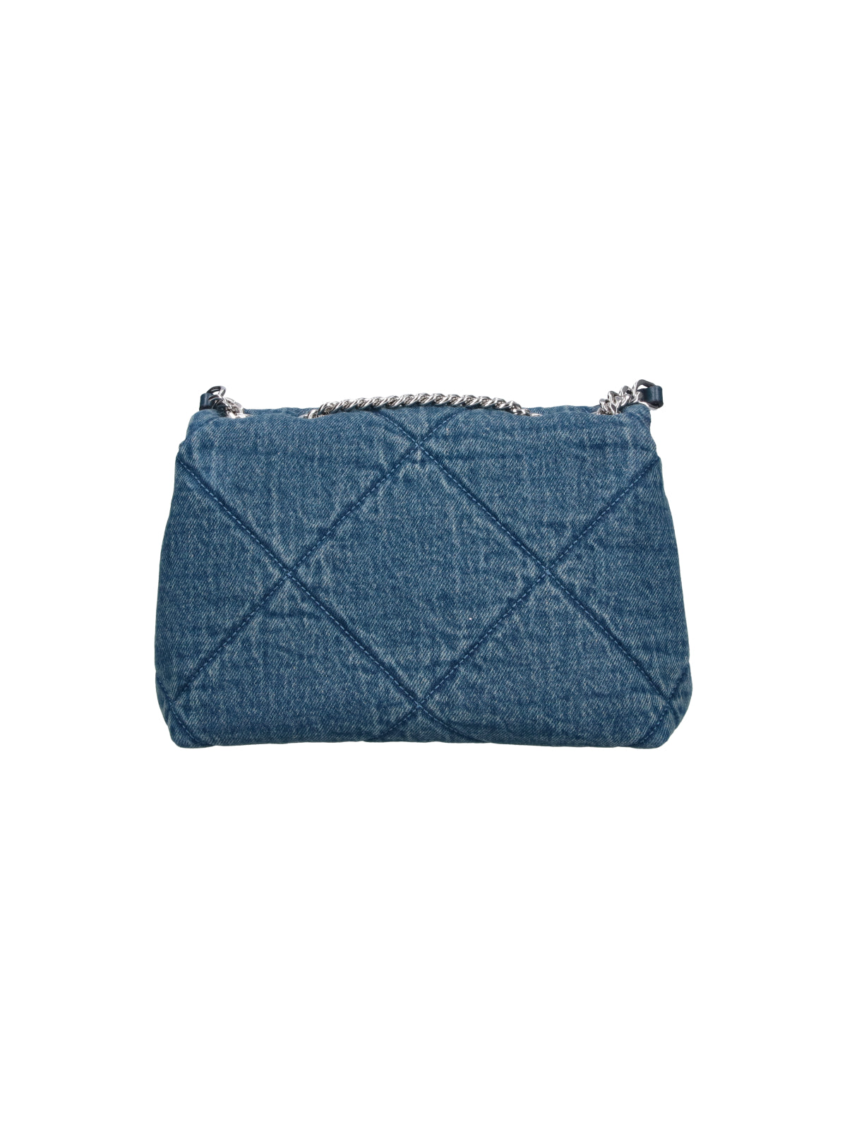 Blue Kira Quilted Cotton Bag