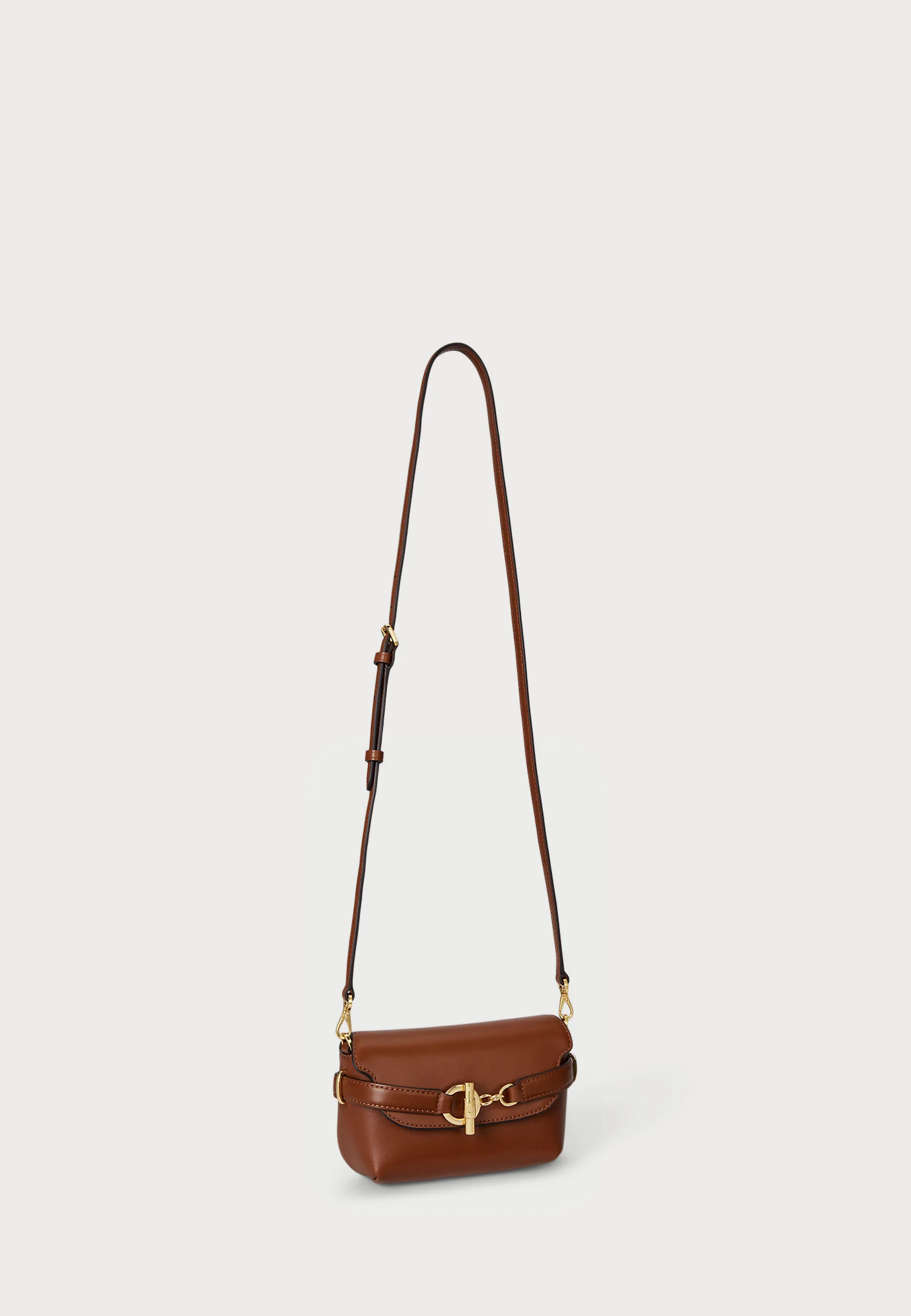 Brown Natural Smooth Leather Crossbody Bag