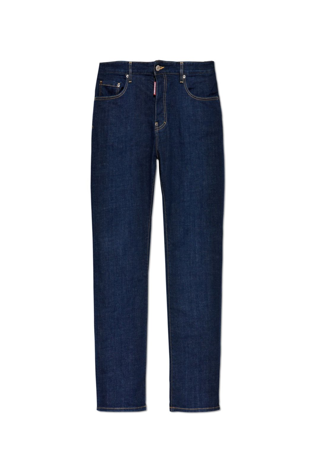 Dark Indigo Straight-Leg Denim Pants