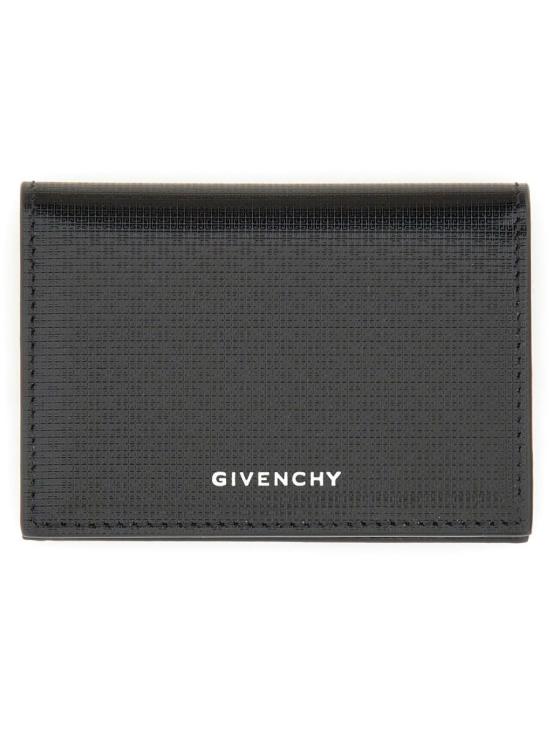 Textured Calf Leather Wallet with Subtle Logo Embossing