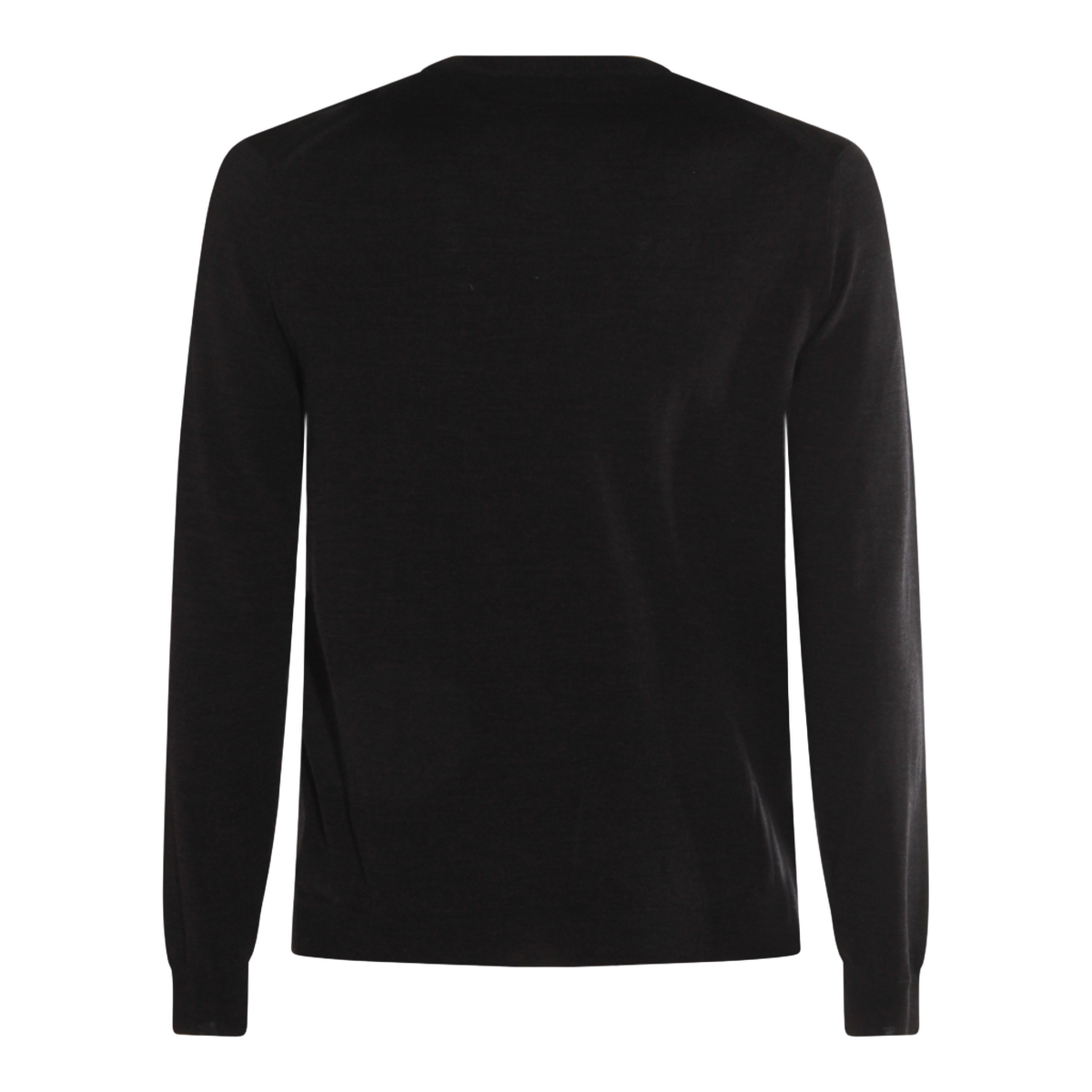Fitted Black Crew Neck Sweater